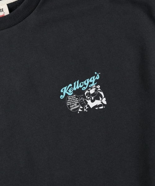 Right-on（ライトオン）の「「Kelloggs」サガラクルーネックトレーナー（スウェット・レディース・ベージュ/ダークグレー・M/L/XL）」の11枚目の写真