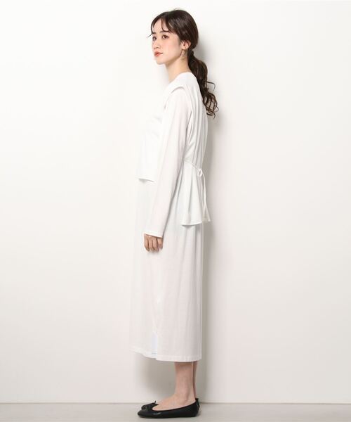 UNDECORATED（アンデコレイテッド）の「UNDECORATED CO SMOOTH LAYERED DR（ワンピース・レディース・ホワイト・FREE）」の2枚目の写真