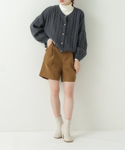 RAY CASSIN（レイカズン）の「タックショートパンツ（その他パンツ・レディース・ブラック/キャメル/ワイン・FREE）」の12枚目の写真