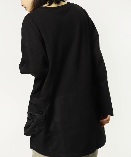 nappalm(ナップパーム)の「【 nappalm / ナップパーム 】 ビックシルエット ポケットロンT 406920190 NPP(Tシャツ/カットソー・レディース・カーキ/ナチュラル/ブラック/ネイビー・FREE)」の11枚目の写真