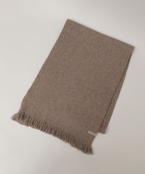 SHIPS(シップス)の「NORLHA: ヤク Nomad Nets ストール マフラー(マフラー・メンズ・ブラック/パープル/ブラウン/レッド/カーキ/キャメル・ONE SIZE)」の4枚目の写真