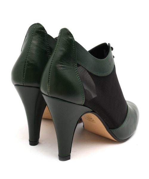 VIA BUS STOP(ヴィアバスストップ)の「GARDENIA レースアップブーティ(ブーティ・レディース・グリーン系・38/37/36/35)」の6枚目の写真