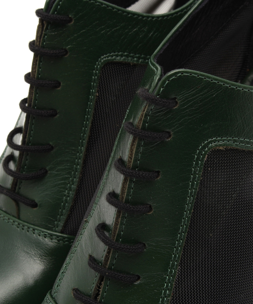 VIA BUS STOP(ヴィアバスストップ)の「GARDENIA レースアップブーティ(ブーティ・レディース・グリーン系・38/37/36/35)」の9枚目の写真