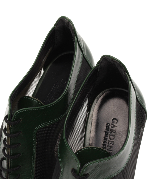 VIA BUS STOP(ヴィアバスストップ)の「GARDENIA レースアップブーティ(ブーティ・レディース・グリーン系・38/37/36/35)」の2枚目の写真