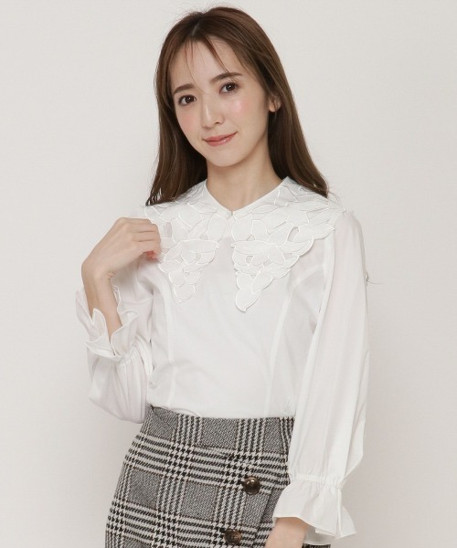 WILLSELECTION（ウィルセレクション）の「カットワーク付け襟ブラウス 