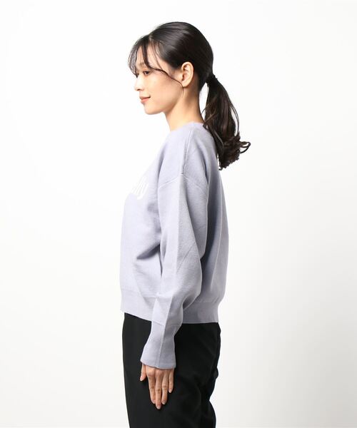 Lugnoncure（ルノンキュール）の「ハイネックロゴニット（ニット/セーター・レディース・オフホワイト/ネイビー/ブルー・ﾌﾘ-）」の4枚目の写真