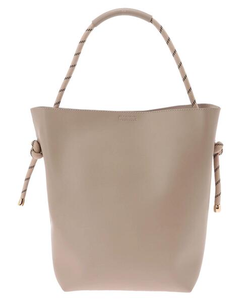 Green Parks(グリーンパークス)の「・コードハンドルビッグトート*(トートバッグ・レディース・グレー/ベージュ/ライトグレー・FREE)」の11枚目の写真