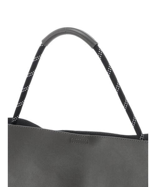 Green Parks(グリーンパークス)の「・コードハンドルビッグトート*(トートバッグ・レディース・グレー/ベージュ/ライトグレー・FREE)」の17枚目の写真