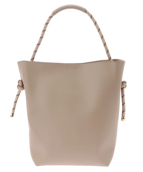 Green Parks(グリーンパークス)の「・コードハンドルビッグトート*(トートバッグ・レディース・グレー/ベージュ/ライトグレー・FREE)」の3枚目の写真