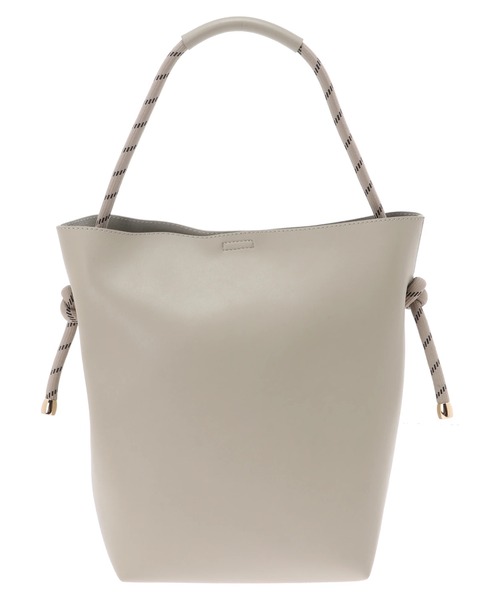 Green Parks(グリーンパークス)の「・コードハンドルビッグトート*(トートバッグ・レディース・グレー/ベージュ/ライトグレー・FREE)」の1枚目の写真