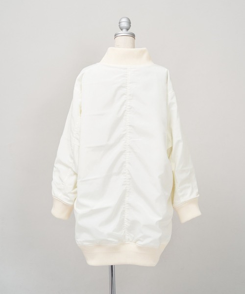 AS KNOW AS PINKY（アズノゥアズピンキー）の「ミリタリー見せスタイル ロングMA-1（ミリタリージャケット・レディース・ブラック/レッド/オフホワイト/カーキ・FREE）」の14枚目の写真