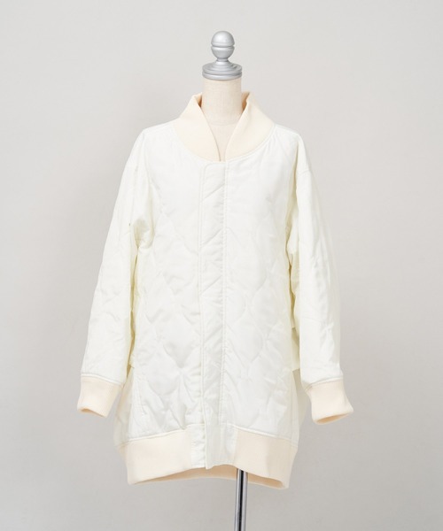 AS KNOW AS PINKY（アズノゥアズピンキー）の「ミリタリー見せスタイル ロングMA-1（ミリタリージャケット・レディース・ブラック/レッド/オフホワイト/カーキ・FREE）」の15枚目の写真