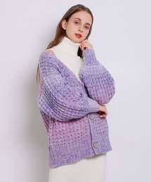 Seemi. byNICECLAUP | マルチカラーニットカーディガン(カーディガン/ボレロ)