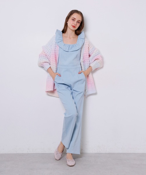 Seemi. byNICECLAUP（ シーミーバイナイスクラップ）の「マルチカラーニットカーディガン（カーディガン/ボレロ・レディース・レインボー/ピンク系その他・FREE）」の20枚目の写真