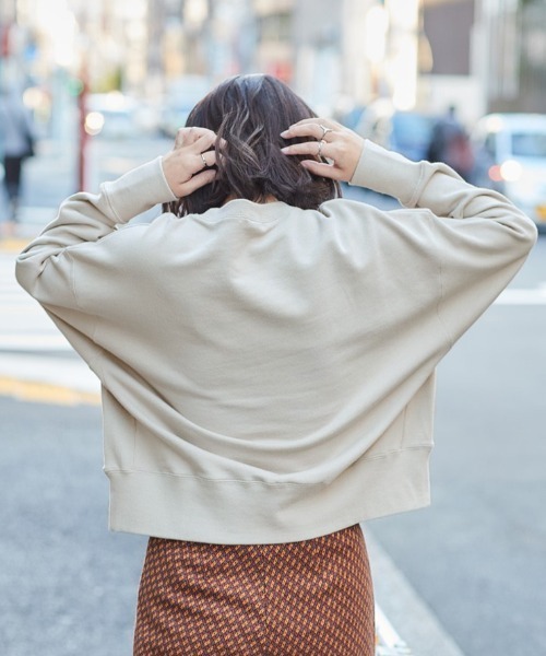 cepo(セポ)の「カレッジロゴスウェット(スウェット・レディース・チャコール/グレー/カーキ/ブルー・M)」の8枚目の写真