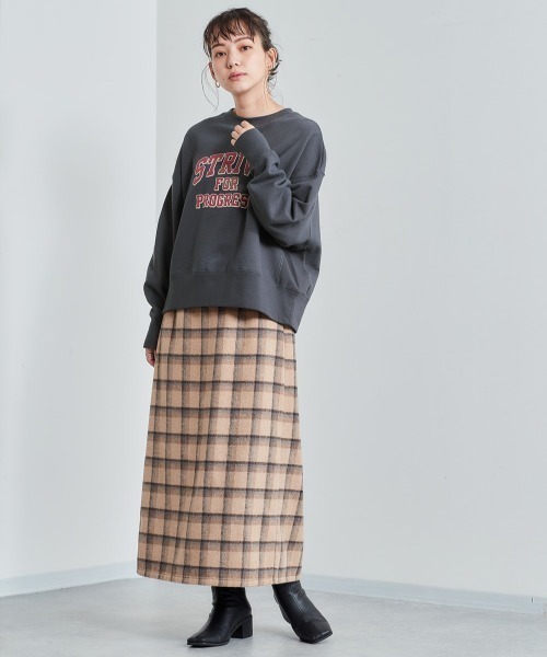 cepo(セポ)の「カレッジロゴスウェット(スウェット・レディース・チャコール/グレー/カーキ/ブルー・M)」の17枚目の写真