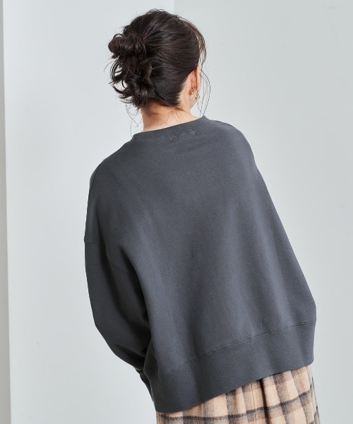 cepo(セポ)の「カレッジロゴスウェット(スウェット・レディース・チャコール/グレー/カーキ/ブルー・M)」の15枚目の写真