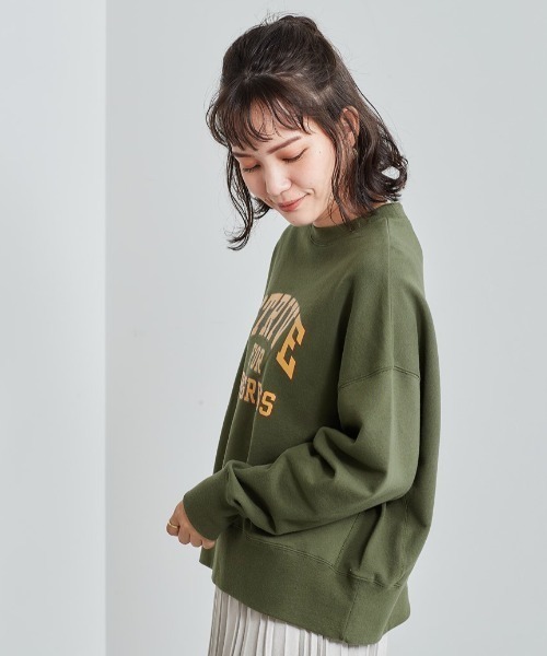 cepo(セポ)の「カレッジロゴスウェット(スウェット・レディース・チャコール/グレー/カーキ/ブルー・M)」の19枚目の写真