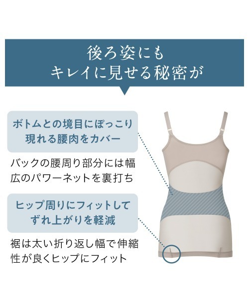 BRADELIS NEWYORK（ブラデリスニューヨーク）の「ブラデリス　ハートカップスリムレーシーブラキャミ　補正下着 補整 ブラトップ（インナーウェア/肌着・レディース・ブラック/ブルー/ピンク系その他/グレイッシュベージュ・LL/M/L/3L/S/4L/5L）」の22枚目の写真