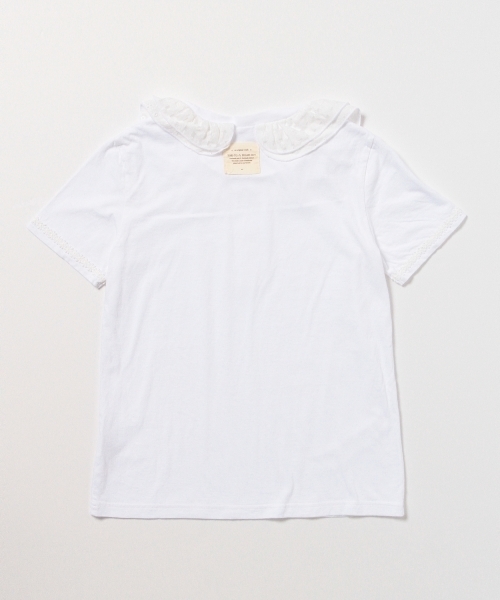BEAMS BOY(ビームスボーイ)の「TORI-TO / レース Tシャツ(Tシャツ/カットソー・レディース・ホワイト/ネイビー・ONE SIZE)」の10枚目の写真