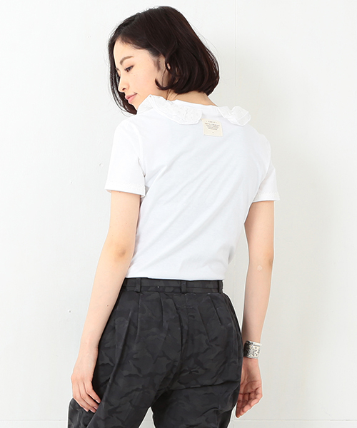 BEAMS BOY(ビームスボーイ)の「TORI-TO / レース Tシャツ(Tシャツ/カットソー・レディース・ホワイト/ネイビー・ONE SIZE)」の21枚目の写真