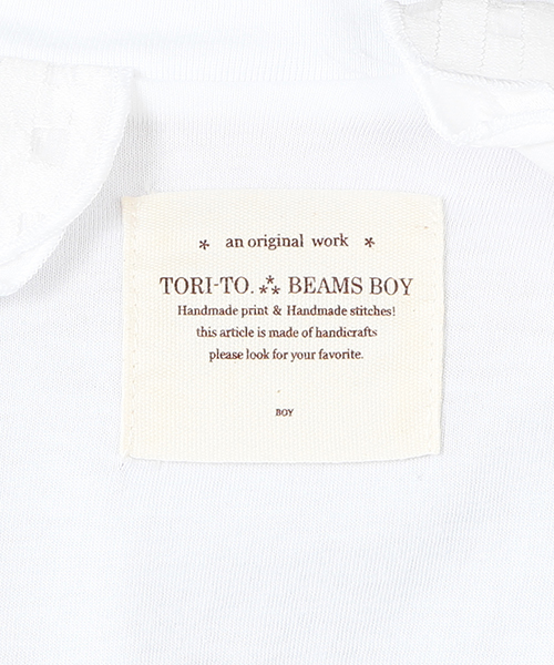 BEAMS BOY(ビームスボーイ)の「TORI-TO / レース Tシャツ(Tシャツ/カットソー・レディース・ホワイト/ネイビー・ONE SIZE)」の22枚目の写真