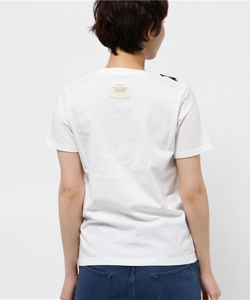 BEAMS BOY(ビームスボーイ)の「TORI-TO / レース Tシャツ(Tシャツ/カットソー・レディース・ホワイト/ネイビー・ONE SIZE)」の17枚目の写真