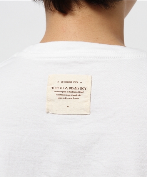BEAMS BOY(ビームスボーイ)の「TORI-TO / レース Tシャツ(Tシャツ/カットソー・レディース・ホワイト/ネイビー・ONE SIZE)」の16枚目の写真