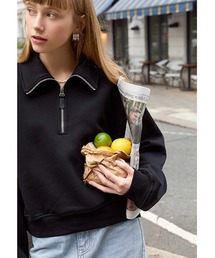 【Fano Studios】Zipper polo fleece sweater FD21S149