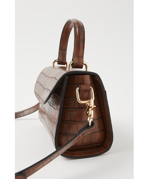 MOUSSY（マウジー）の「MINI GRAB バッグ（ショルダーバッグ・レディース・ブラック/ブラウン/ライトベージュ・FREE）」の9枚目の写真