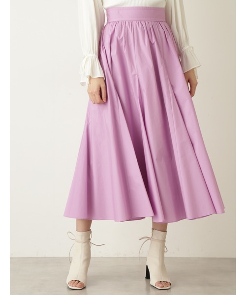 JILL STUART(ジルスチュアート)の「◆ウィロースカート(スカート・レディース・パープル/ライトグリーン/ホワイト・2/0)」の3枚目の写真