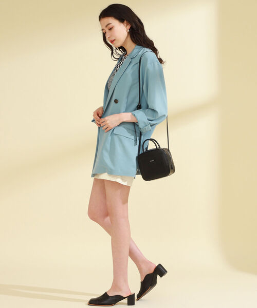 Ray BEAMS(レイビームス)の「Ray BEAMS / 4ボタン ダブル ソフト テーラードジャケット(テーラードジャケット・レディース・グリーン/ブルー・0/1)」の13枚目の写真