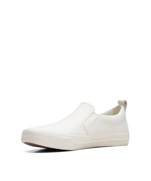 Clarks(クラークス)の「【ネット限定】Roxby Step / ロクスビーステップ (ホワイトキャンバス)(スニーカー・メンズ・ホワイト・UK10/UK9/UK8/UK7/UK6)」の4枚目の写真