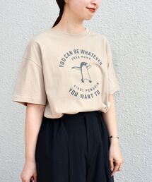 *オーガニックコットンレトロプリントTEE◆