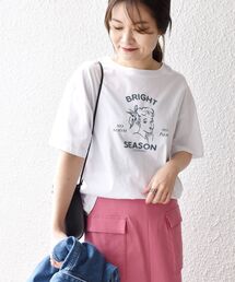 *オーガニックコットンレトロプリントTEE◆