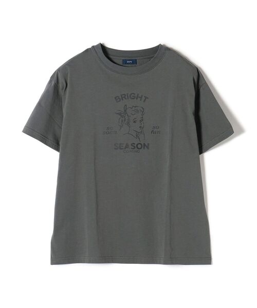 SHIPS（シップス）の「*オーガニックコットンレトロプリントTEE◆（Tシャツ/カットソー・レディース・ホワイト/ライトホワイト/ベージュ/ベージュ系/チャコールグレー/グレー系/ダークグレー・ONE SIZE）」の18枚目の写真