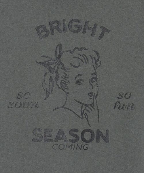 SHIPS（シップス）の「*オーガニックコットンレトロプリントTEE◆（Tシャツ/カットソー・レディース・ホワイト/ライトホワイト/ベージュ/ベージュ系/チャコールグレー/グレー系/ダークグレー・ONE SIZE）」の19枚目の写真