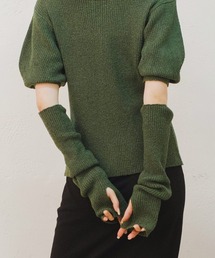 Kastane | 【SETアイテム】アームウォーマー付ループヤーンニット(ニット/セーター)