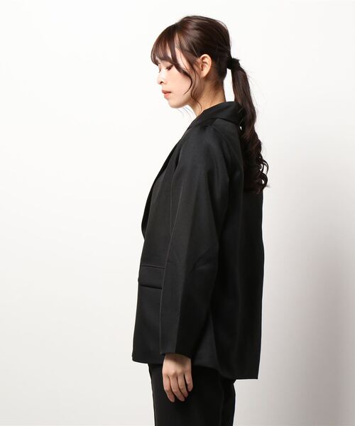 KOBE LETTUCE（コウベレタス）の「ベーシックテーラードジャケット（テーラードジャケット・レディース・グレー系/ベージュ/ブラック/ホワイト系・FREE）」の5枚目の写真