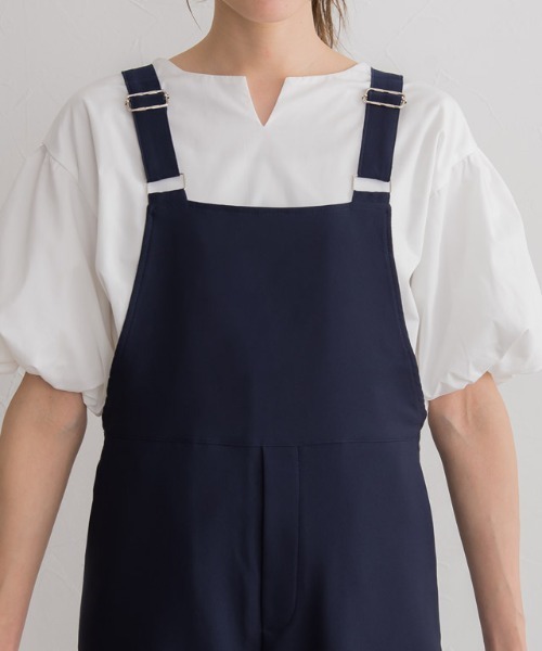 Pierrot（ピエロ）の「ストレートサロペット（サロペット/オーバーオール・レディース・ブラック/カーキ/ネイビー・M/L）」の20枚目の写真