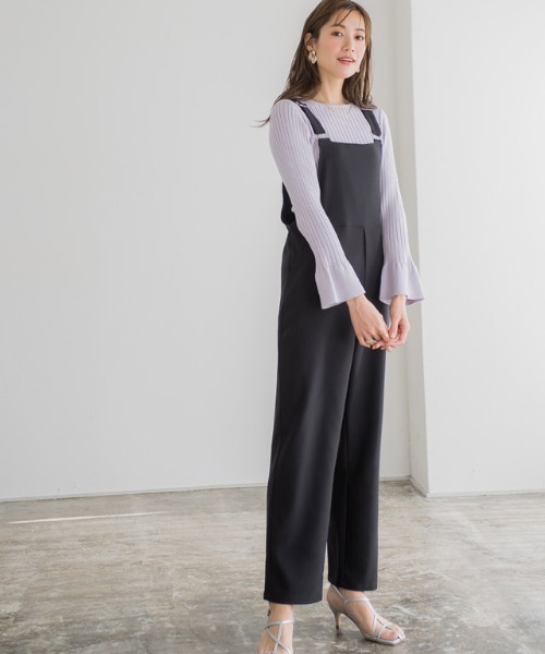 Pierrot（ピエロ）の「ストレートサロペット（サロペット/オーバーオール・レディース・ブラック/カーキ/ネイビー・M/L）」の15枚目の写真