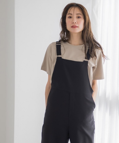 Pierrot（ピエロ）の「ストレートサロペット（サロペット/オーバーオール・レディース・ブラック/カーキ/ネイビー・M/L）」の16枚目の写真