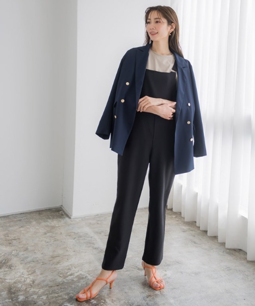 Pierrot（ピエロ）の「ストレートサロペット（サロペット/オーバーオール・レディース・ブラック/カーキ/ネイビー・M/L）」の18枚目の写真