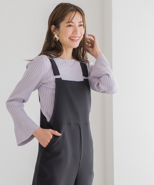 Pierrot（ピエロ）の「ストレートサロペット（サロペット/オーバーオール・レディース・ブラック/カーキ/ネイビー・M/L）」の19枚目の写真