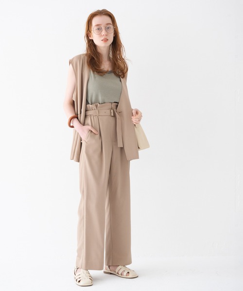 Crisp（クリスプ）の「ノーカラージレ（ベスト・レディース・ベージュ/ブラウン・FREE）」の12枚目の写真