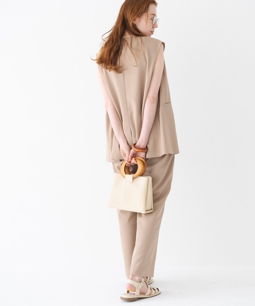 Crisp（クリスプ）の「ノーカラージレ（ベスト・レディース・ベージュ/ブラウン・FREE）」の13枚目の写真