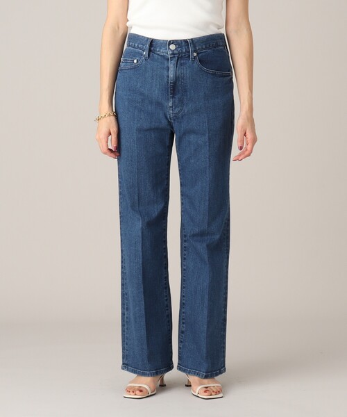 UNTITLED（アンタイトル）の「◆センタープレスデニム【マシンウォッシャブル】（デニムパンツ・レディース・ネイビー/ブルー・00/01/50/02/03/44/42/04/46/48）」の4枚目の写真