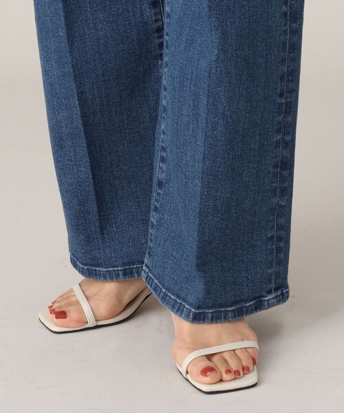 UNTITLED（アンタイトル）の「◆センタープレスデニム【マシンウォッシャブル】（デニムパンツ・レディース・ネイビー/ブルー・00/01/50/02/03/44/42/04/46/48）」の10枚目の写真