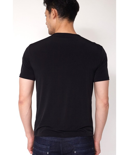 TORNADO MART（トルネードマート）の「TORNADO MART∴レイヤードレープTシャツ（Tシャツ/カットソー・メンズ・ホワイト/ブラック・M/L/LL）」の6枚目の写真