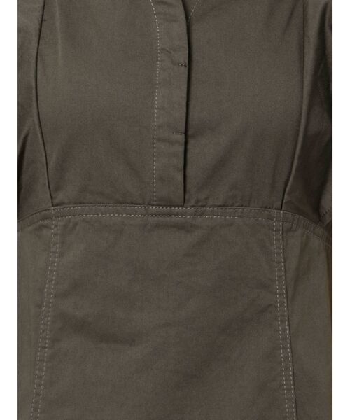 MERCURYDUO（マーキュリーデュオ）の「デニムラッフルロングワンピース（ワンピース・レディース・ダークブラウン/アイボリー/インディゴブルー・SMALL/MEDIUM）」の18枚目の写真